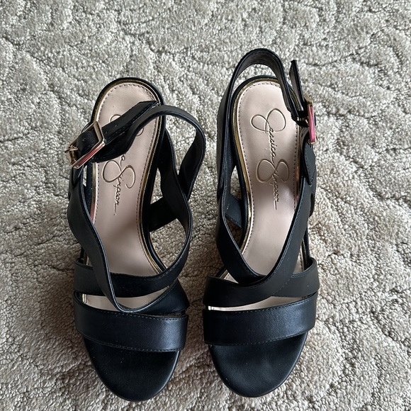 Jessica Simpson Wedges Size 8 Women’s Black - Picture 4 of 5